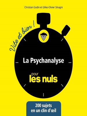cover image of La Psychanalyse vite et bien pour les Nuls
